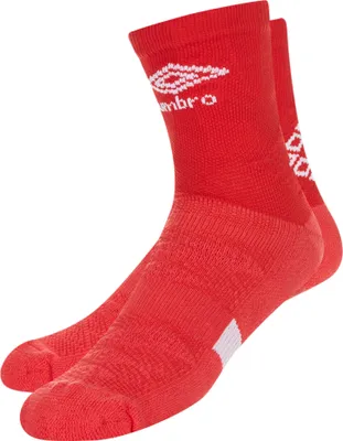 Image de Umbro - Chaussettes de cheville "Protex" avec picots en silicone pour hommes UO183 (47 EU - 49,5 EU) (Vermillon)