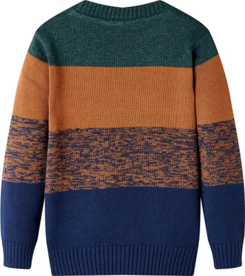 Produktbild von vidaXL Kinderpullover Gestrickt Mehrfarbig 104