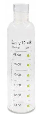 Produktbild von Markenlos Motivationsflasche Glas 550 ml Borosilikatglas