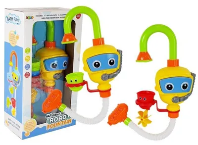 Produktbild von Leantoys Bunte Roboter-Badetaucher-Wasserfallbecher