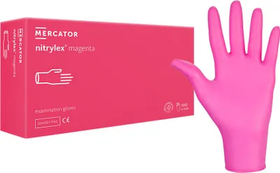 Produktbild von Guantes desechables nitrylex® magenta, Größe:XL - 1000 Stück