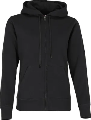 Produktbild von LADIES PREMIUM HOODED SWEAT JACKET | Damen Hoodie – Kapuzenjacke mit doppellagiger Kapuze, verdecktem Reißverschluss & femininer Passform