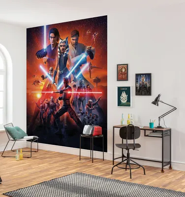 Produktbild von Vlies Fototapete - Star Wars Clone Wars Mission - Größe 200 x 250 cm