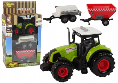 Produktbild von Sferazabawek Traktor Set mit 2 Landmaschinen Spielzeug