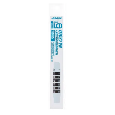 Image de NOVAMA WHITE Thermomètre à bande frontale LCD - Lot de 3