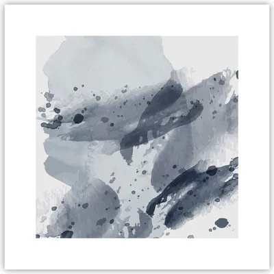 Produktbild von Poster - Poster ohne Rahmen - Abstraktion Blau Minimalismus - 30x30 cm - Wand Bild - Wanddeko - Wandbilder - Kunstposter - Wandposter - Bilder - Kunstdruck - Wanddekoration - P2XAC30x30-4941