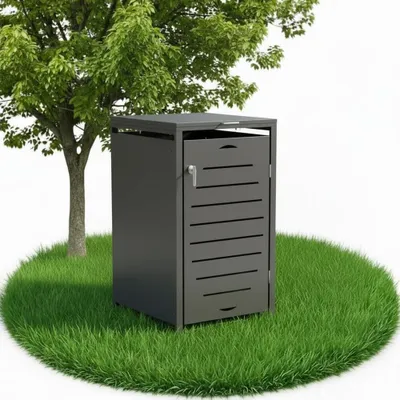 Image de Mucola Abri pour poubelles Abri pour poubelles Habillage pour poubelles Poubelle Niveau à bulle
