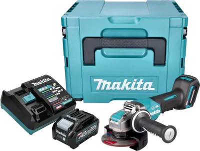 Produktbild von Makita GA 047 GM101 Akku Winkelschleifer 40 V max. 125 mm X-LOCK Brushless + 1x Akku 4,0 Ah + Ladegerät + Makpac