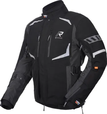 Image de Veste textile imperméable pour moto Rukka Ventu-R, noir/gris foncé, 58