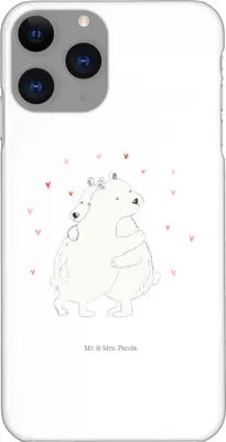 Produktbild von Mr. & Mrs. Panda Iphone 11 Pro Handyhülle Eisbär Umarmen - Weiß - Geschenk, Lustige Sprüche, Premium Kunststoff, Handy Case