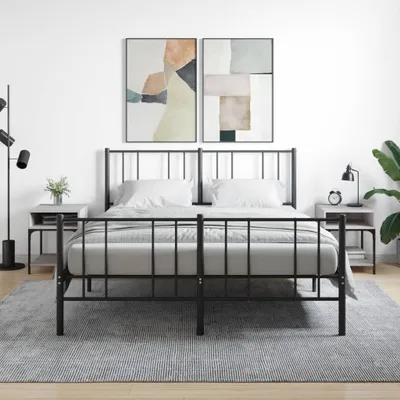 Produktbild von The Living Store Nachttische 2 Stk. Grau Sonoma 40x41x50 cm Holzwerkstoff
