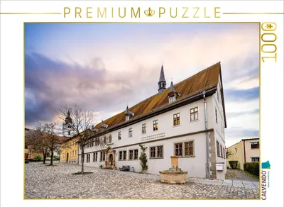 Produktbild von CALVENDO Puzzle Stadtbibliothek am Schulplatz | 1000 Teile Lege-Größe 64x48cm Foto-Puzzle für glückliche Stunden