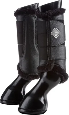 Obrázok produktu pre LeMieux Fleece Egde Mesh Brushing Boots black/black, Größe:XL