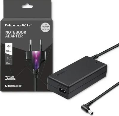 Obrázek produktu pro Qoltec 50076.90W, Laptop, Vnitřní, 100-240 V, 50/60 Hz, 90 W, 19 V