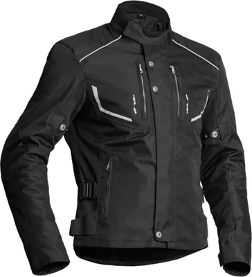Produktbild von Lindstrands Halden wasserdichte Motorrad Textiljacke, schwarz, 56