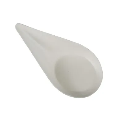Immagine prodotto di Papstar piatto finger food in canna da zucchero puro a forma di goccia colore bianco