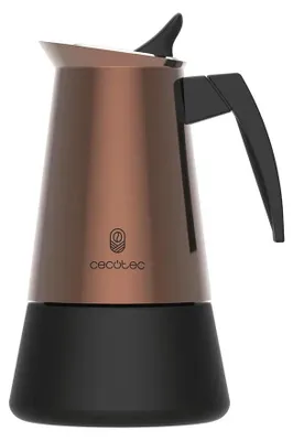 Image de Cafetière italienne en acier inoxydable de haute qualité, idéale pour 2 tasses de café.