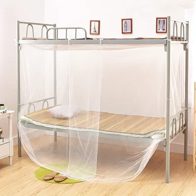 Imagen del producto de Mosquitera para cama individual, 90x200 cm, color blanco, para dormitorio