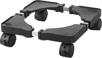 Imagen del producto de Carro de jardinería con ruedas, capacidad de carga de 50 kg, altura ajustable de 24 a 39 cm, ideal para jardín y balcón