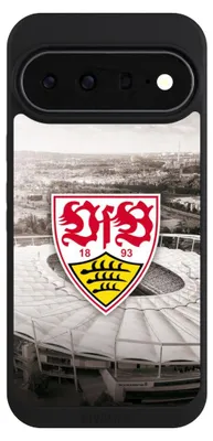 Produktbild von NIVOCASE Handyhülle für Google Pixel 11 Pro XL Hülle NIVOpure Case Schwarz Offizielles Lizenzprodukt Stadion VfB Stuttgart