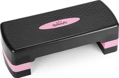 Obrázok produktu pre Queenfit® aerobic stepper, step board, step bench, step trainer, fitness stepper - 3-step - fitness vybavenie pre domácnosť, domáca posilňovňa, cvičenie, crossfit