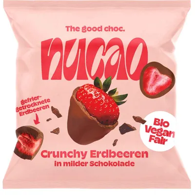 Produktbild von nucao Schokofrüchte Crunchy Erdbeeren  50g