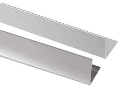 Zdjęcie produktu dla PROFIL DO OBKŁADANIA NAROŻNIKÓW 15x15x1 mm – błyszczący – pręt 2 m