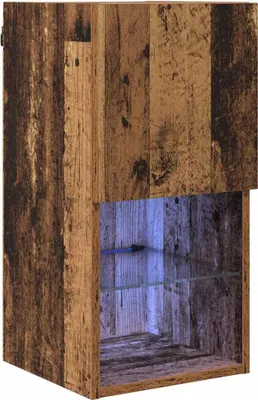 Image de vidaXL Meuble TV mural, 30,5 x 30 x 60 cm, en bois de récupération