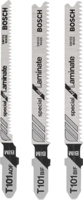 Obrázok produktu pre Sada pílových listov Bosch - 1x T 101 AOF, 2x T 101 BIF