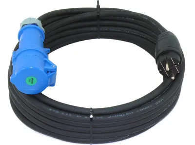 Produktbild von CEE Adapterkabel Camping Caravan Kupplung auf Schuko Stecker IP44 H07RN-F 3G2,5 2m