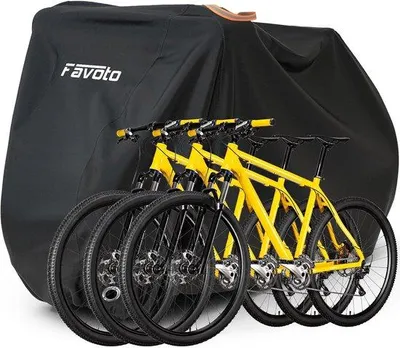 Produktbild von Famanu Fahrradhülle für 2-3 Fahrräder - Wasserdicht und wetterfest
