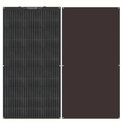 Imagen del producto de Panel solar flexible – Kit solar de 220W y 12V – Monocristalino y ligero – Ideal para caravanas y barcos