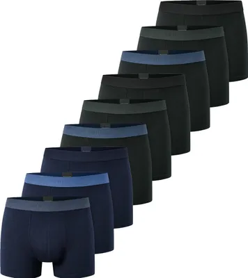 Produktbild von Schiesser 9er Pack 95/5 Baumwolle Retro Short / Pant Mit Logo-Webgummibund, Perfekter Sitz, hoher Komfort, Elastisches Material