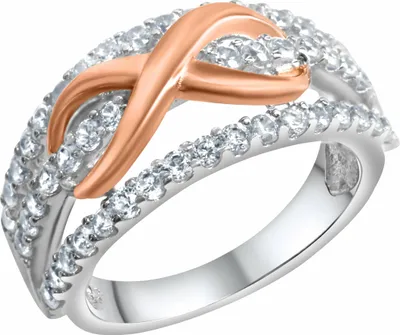 Produktbild von Zeeme Silber Ring 925/- Sterling Silber weiß 060 (19,1) Zirkonia weiß 360272362-1
