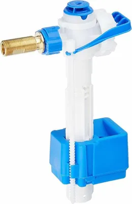 A toilet fill valve assembly.