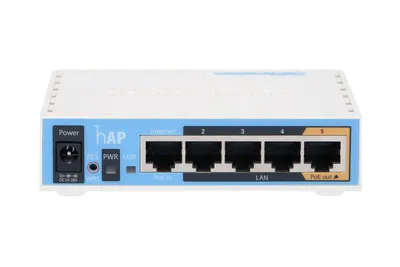 Obrázek produktu pro Mikrotik hAP, 2.4 GHz, 10,100 Mbit/s