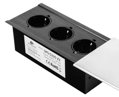 Produktbild von Tischsteckdose Spacetronik SPS-S33S V2 COMPACT