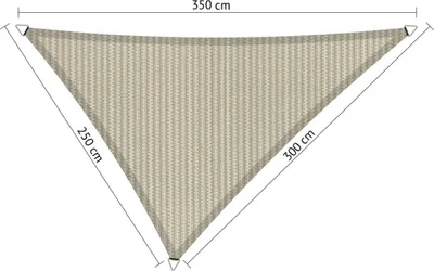 Immagine prodotto di SHADOW COMFORT 2,5 x 3 x 3,5 m Tenda da sole triangolare Sahara Sand Lato irregolare