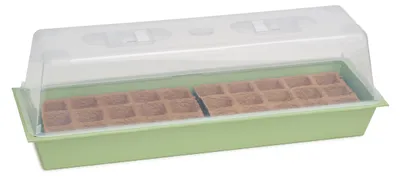 Produktbild von Romberg Zink Gewächshaus PLUS POTS (inkl. 30 Anzuchttöpfe,58×19×19,5 cm,Anzucht)