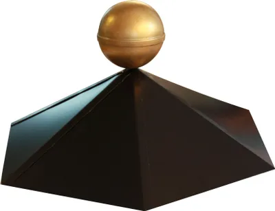 Produktbild von Pavillonhaube Karibu 6-Eck 35,5 x 35,5 cm, schwarz