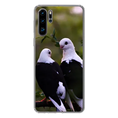 Produktbild von MuchoWow® Handyhülle Schutzhülle Hülle für Huawei P30 Pro Vögel - Zweig - Blätter Silikon Softcase Handy Hülle - Schutzdeckel