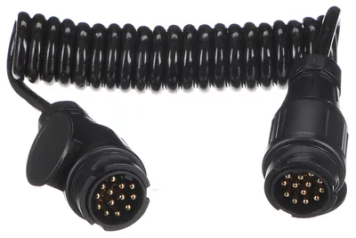 Obrázok produktu pre Prepojovací špirálový kábel zástrčky ťažného zariadenia TRAILER CABLE 4, 13-13pin, 3 m