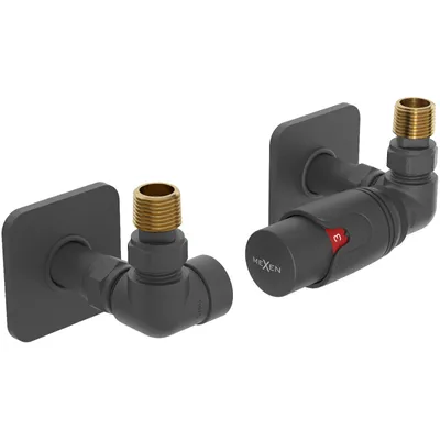 Produktbild von Mexen G00 Thermostat-Set in Achsrichtung mit Verkleidung S, Anthrazit - W903-900-909-66