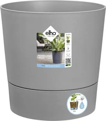 Produktbild von ELHO - Blumentopf - Greensense Aqua Care Round 30 - Light Cement - Innen/Außen - Ø 29,5 x H 29,1 cm