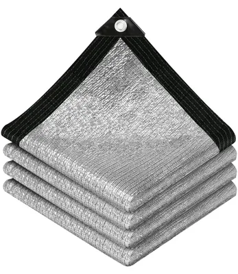 Productafbeelding van 10x12 voet (ongeveer 3x3,6 meter) reflecterend zonnescherm van aluminium voor buiten