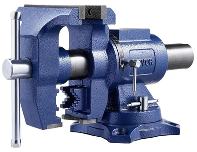 Image de Etau haute performance VEVOR, largeur de mors 165 mm, ouverture max. des mors 125 mm, étau polyvalent en fonte ductile , force de serrage 24,98 kN