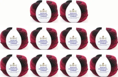 Image de 5 pelotes de DMC Merino Essentiel Ombré – fil dégradé composé à 50 % de Laine et à 50 % d'acrylique (couleur 1001)