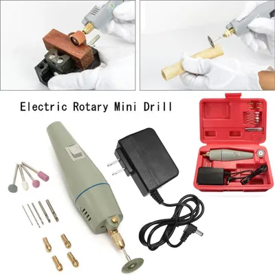Produktbild von Präzisionsbohrer- & Minischleifer-Set – Multifunktionales DIY Heimwerkerset zum Bohren, Schleifen, Polieren & Gravieren | Kompaktes Elektrowerkzeug für Hobby & Handwerk