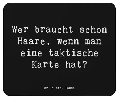 Produktbild von Mr. & Mrs. Panda Mousepad Spruch Fußballtrainer Einzigartig - Schwarz - Geschenk, kreative Geschenke, taktische Karte, mauspad laptop, mausteppich, Mouse Pad, Fußball