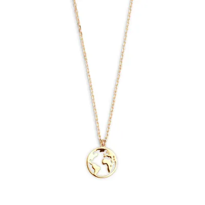 Produktbild von Xenox XS3160G Kette mit Anhänger Damen Silver Vergoldet Wanderlust Weltkugel